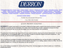 Tablet Screenshot of derronsurgical.com